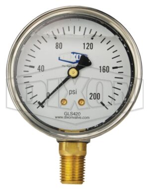 MANOMETRO DE GLICERINA DUAL PSI /BAR 1000 PSI